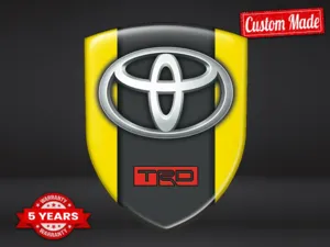 Toyota Badge Résine Édition Premium Dômes Supérieurs Élégants